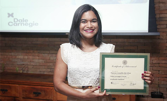 Camilla Odilon certificado da Dale Carnegie